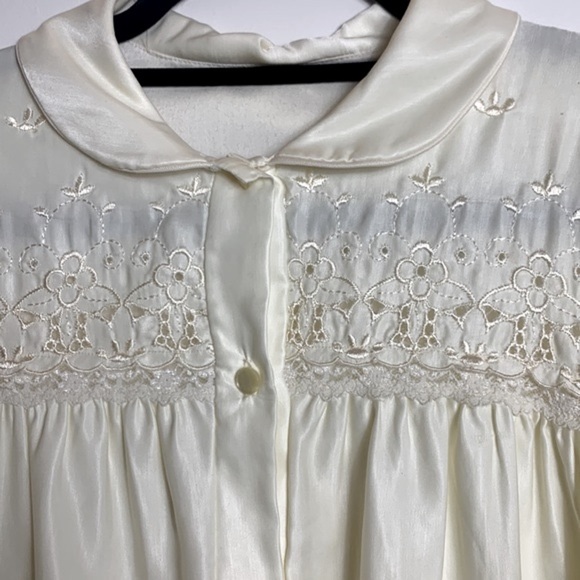 Vintage French Maid Pale Yellow Night Gown, women size S NWT - Picture 5 of 16